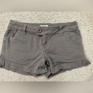 Grey short shorts